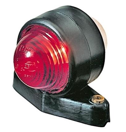 Lampa de gabarit laterală HELLA 2XS 955 031-001, 24V, R5W, roșu/alb